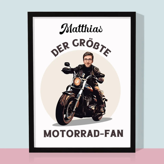 Ihr Avatar: Motorrad-Fan - Druck Mit Rahmen 30X40