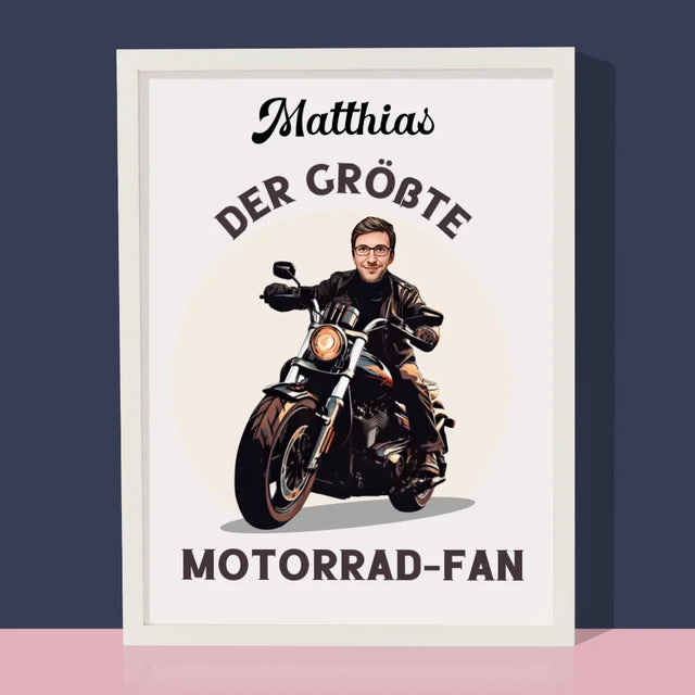 Ihr Avatar: Motorrad-Fan - Druck Mit Rahmen 30X40