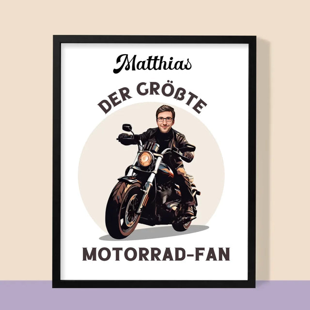 Ihr Avatar: Motorrad-Fan - Druck Mit Rahmen 30X40