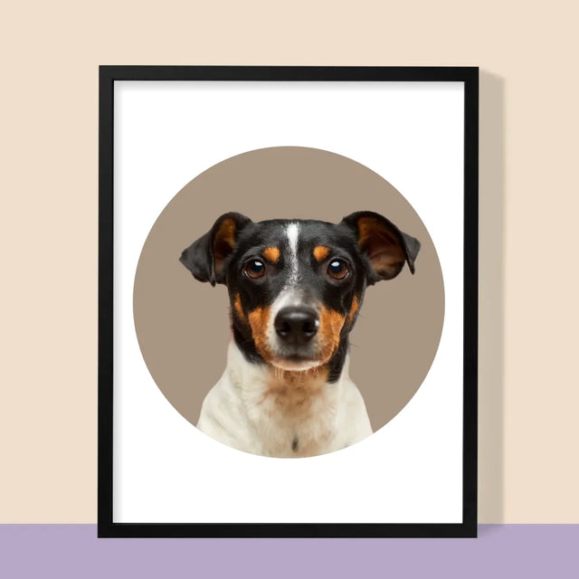 Foto: Dein Hund - Druck Mit Rahmen 30X40