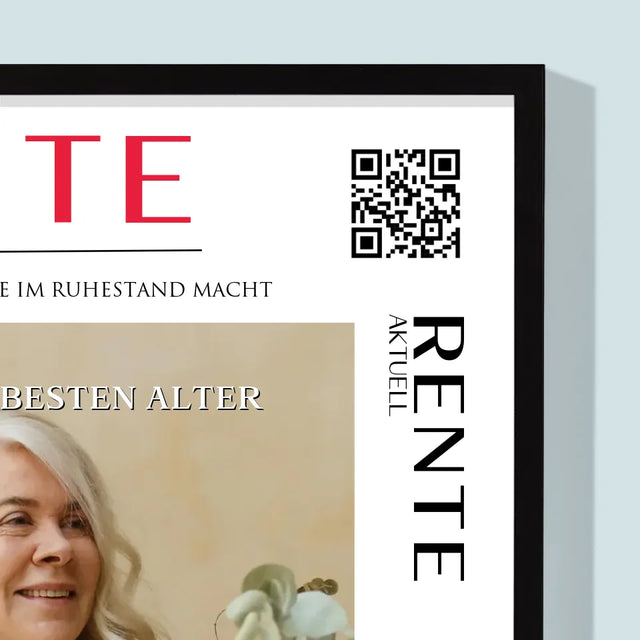 Magazin-Cover: Rente Aktuell - Druck Mit Rahmen 30X40