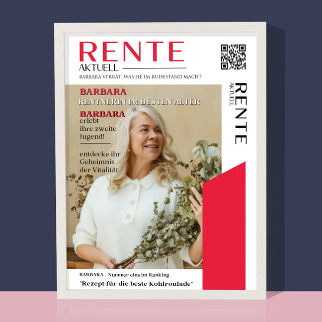 Magazin-Cover: Rente Aktuell - Druck Mit Rahmen 30X40