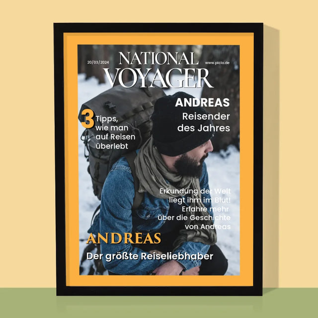 Magazin-Cover: National Voyager - Druck Mit Rahmen 30X40