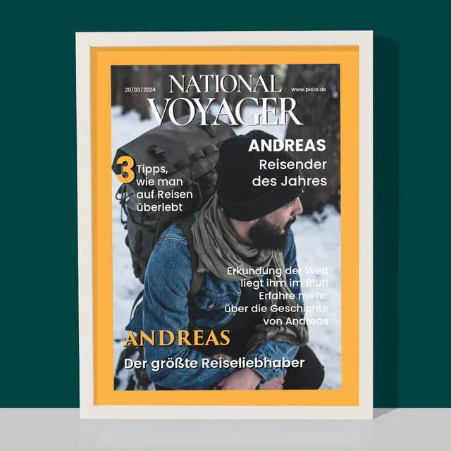 Magazin-Cover: National Voyager - Druck Mit Rahmen 30X40