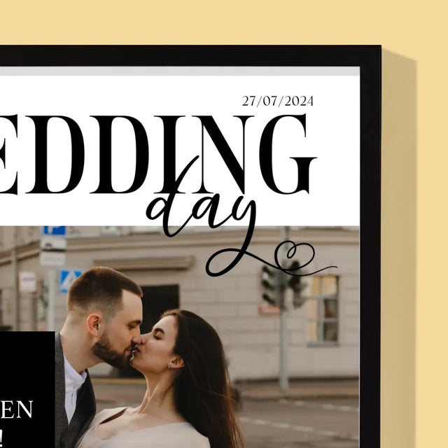 Magazin-Cover: Wedding Day - Druck Mit Rahmen 30X40