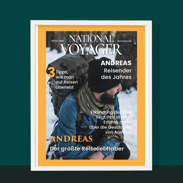 Magazin-Cover: National Voyager - Druck Mit Rahmen 30X40