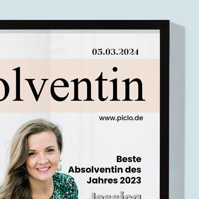 Magazin-Cover: Absolvent(In) - Druck Mit Rahmen 30X40