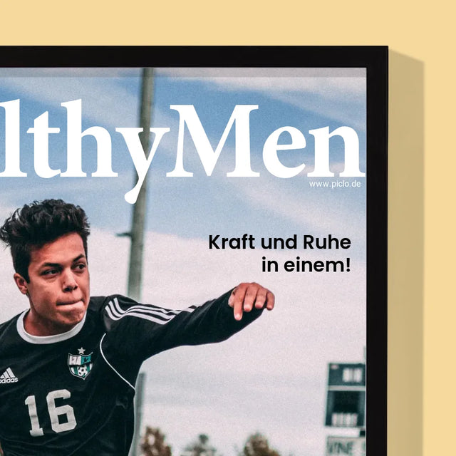 Magazin-Cover: Healthymen - Druck Mit Rahmen 30X40