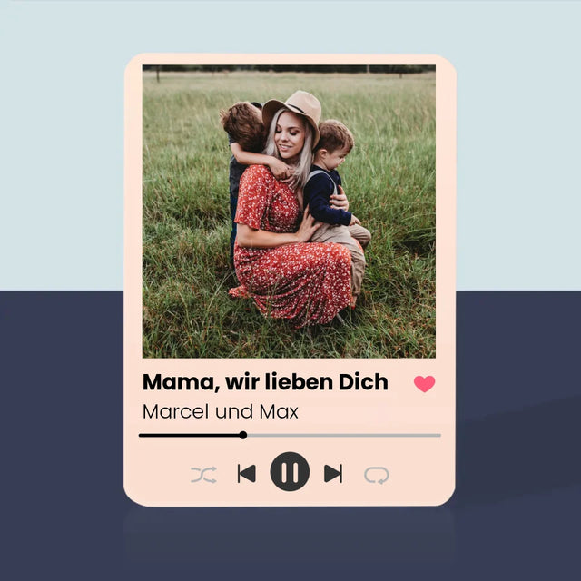 Foto Und Unterschrift: Mama, Wir Lieben Dich - Spielkarten