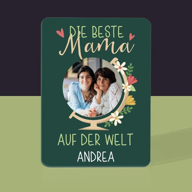 Foto Und Unterschrift: Beste Mama Welt - Spielkarten