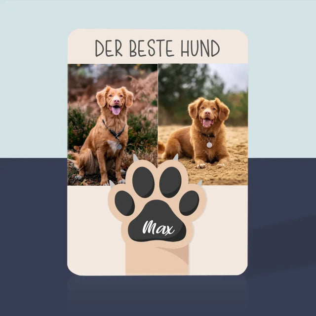 Fotocollage: Bester Hund - Spielkarten