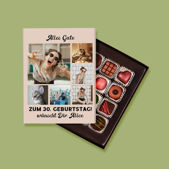 Fotocollage: Geburtstags-Collage - Pralinen