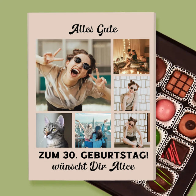 Fotocollage: Geburtstags-Collage - Pralinen