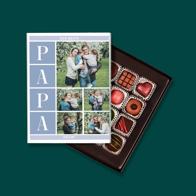 Fotocollage: Bester Papa Collage - Pralinen