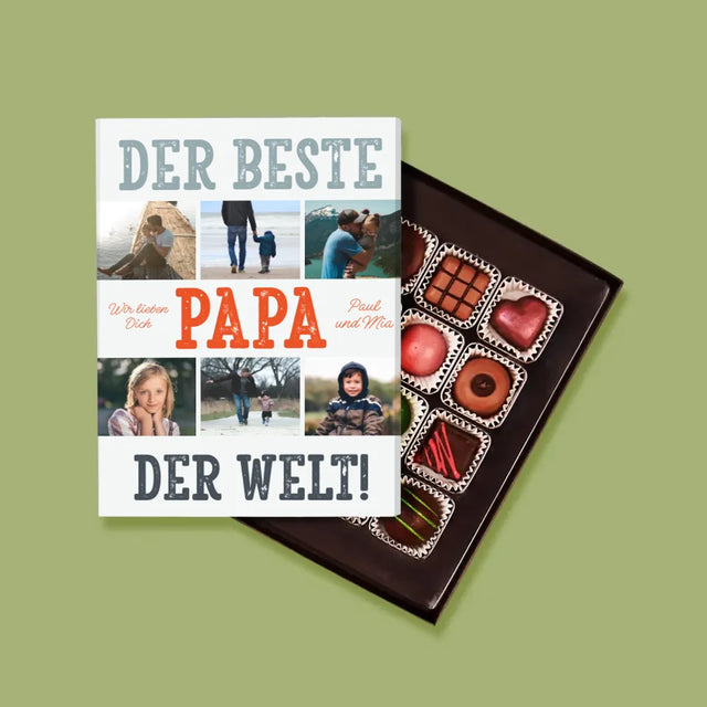 Fotocollage: Bester Papa Der Welt Fotos - Pralinen