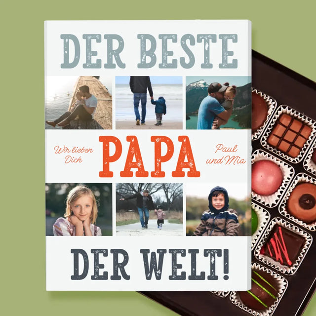 Fotocollage: Bester Papa Der Welt Fotos - Pralinen