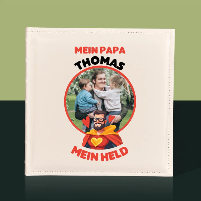 Foto Und Unterschrift: Papa, Mein Held - Fotoalbum