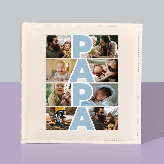 Fotocollage: Aufschrift Papa - Fotoalbum