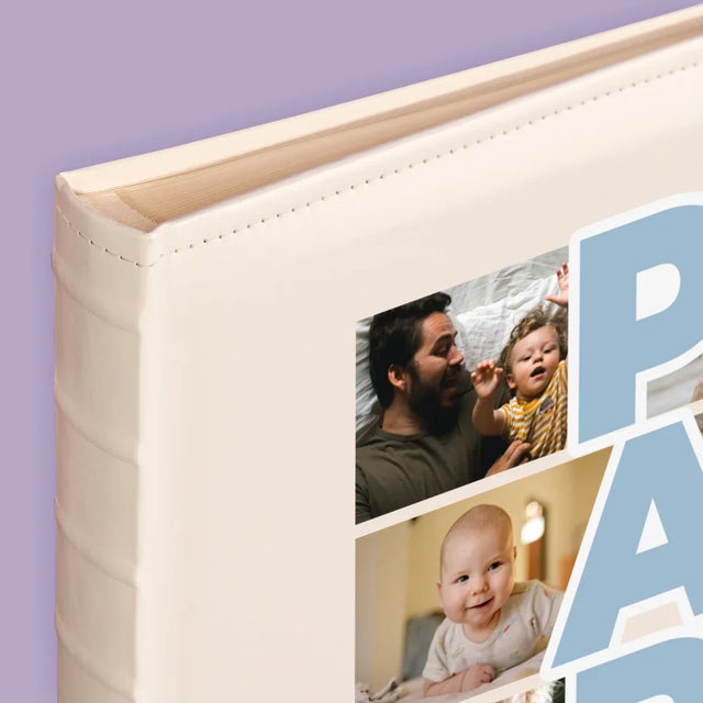 Fotocollage: Aufschrift Papa - Fotoalbum