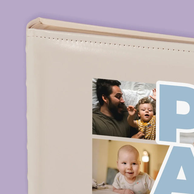 Fotocollage: Aufschrift Papa - Fotoalbum