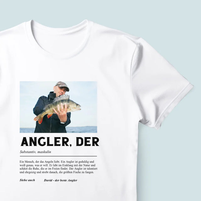 Foto Und Unterschrift: Angler Definition - T-Shirt Für Herren