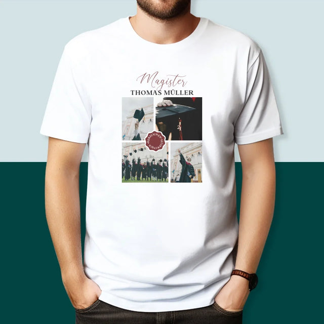 Fotocollage: Magister - T-Shirt Für Herren