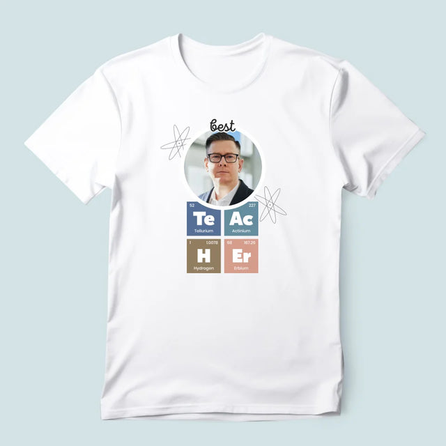 Foto Und Unterschrift: Teacher Elemente - T-Shirt Für Herren