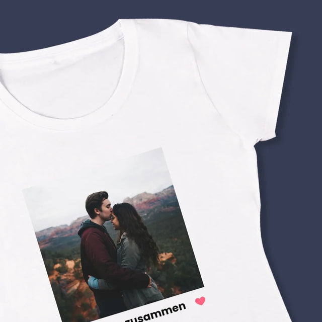 Foto Und Unterschrift: Ihr Foto Spotify - T-Shirt Für Damen