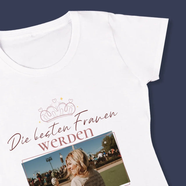 Foto Und Unterschrift: Beste Frauen - T-Shirt Für Damen