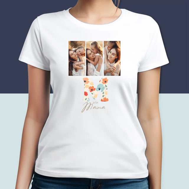 Fotocollage: M Wie Mama - T-Shirt Für Damen