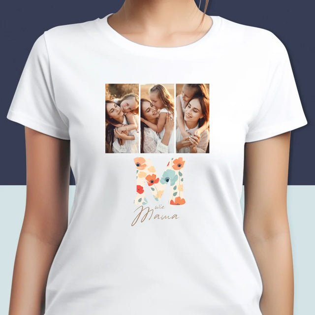 Fotocollage: M Wie Mama - T-Shirt Für Damen