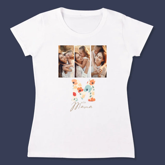 Fotocollage: M Wie Mama - T-Shirt Für Damen