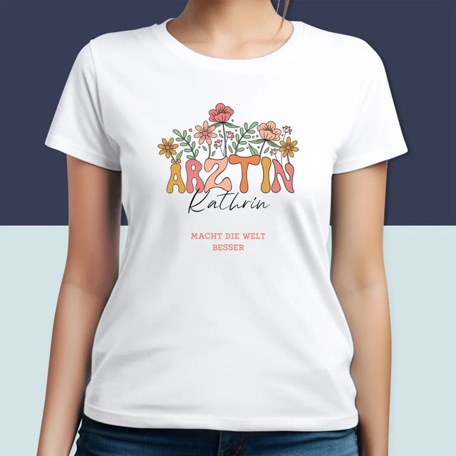 Name Und Unterschrift: Ärztin - T-Shirt Für Damen