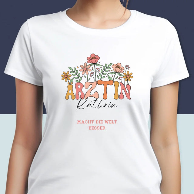 Name Und Unterschrift: Ärztin - T-Shirt Für Damen