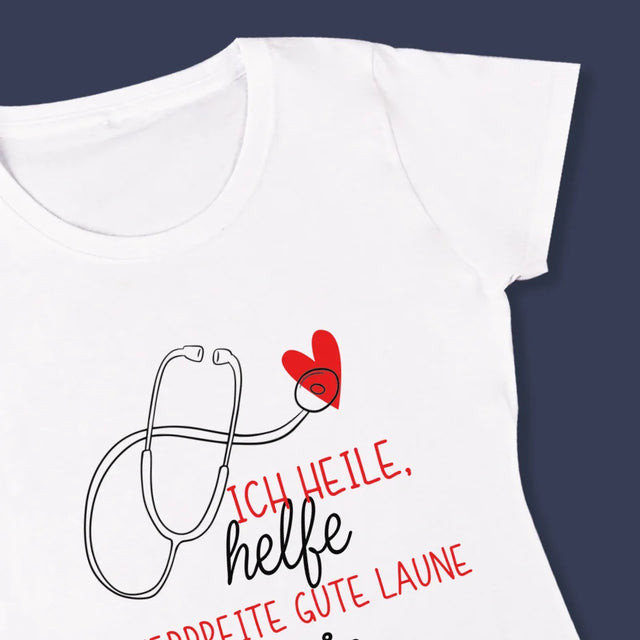 Name Und Unterschrift: Ich Heile, Helfe - T-Shirt Für Damen