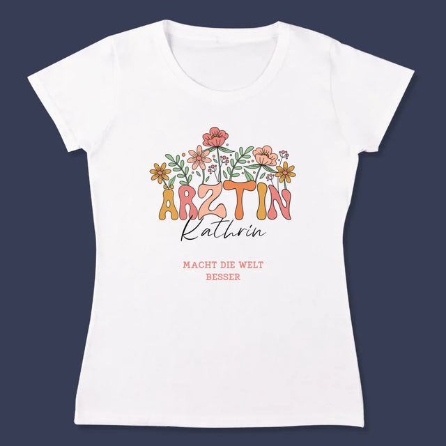 Name Und Unterschrift: Ärztin - T-Shirt Für Damen