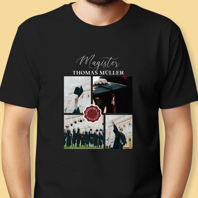 Fotocollage: Magister - T-Shirt Für Herren