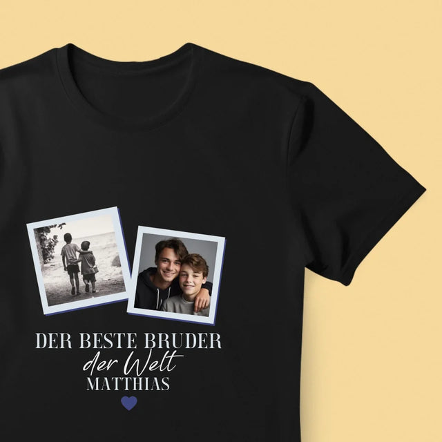 Fotocollage: Bester Bruder Der Welt - T-Shirt Für Herren