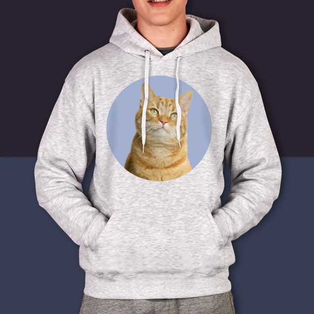 Foto: Deine Katze - Kapuzenpullover Für Herren