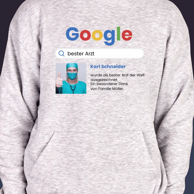 Foto Und Unterschrift: Bester Arzt Google-Suche - Kapuzenpullover Für Herren