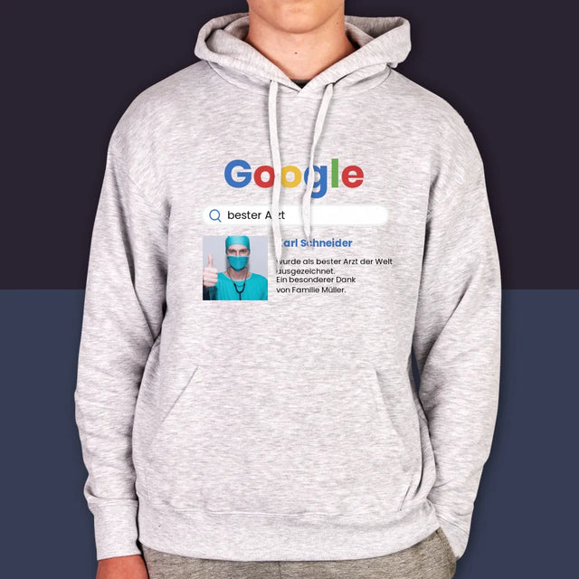 Foto Und Unterschrift: Bester Arzt Google-Suche - Kapuzenpullover Für Herren