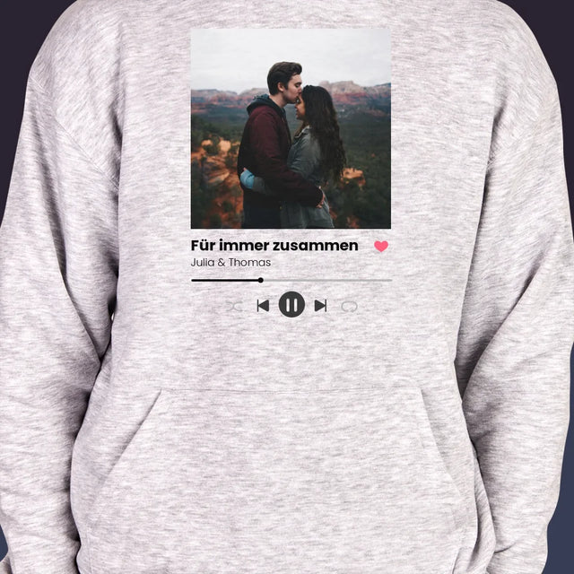 Foto Und Unterschrift: Ihr Foto Spotify - Kapuzenpullover Für Herren