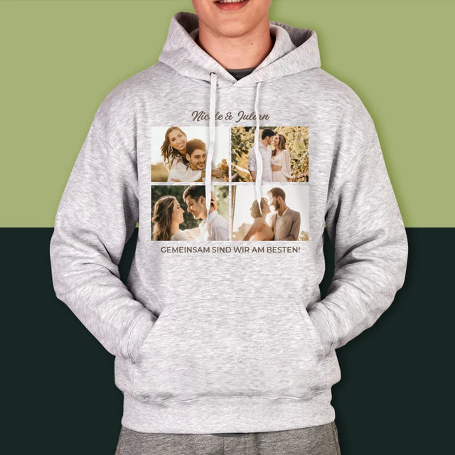 Fotocollage: Gemeinsam Sind Wir Am Besten Collage - Kapuzenpullover Für Herren