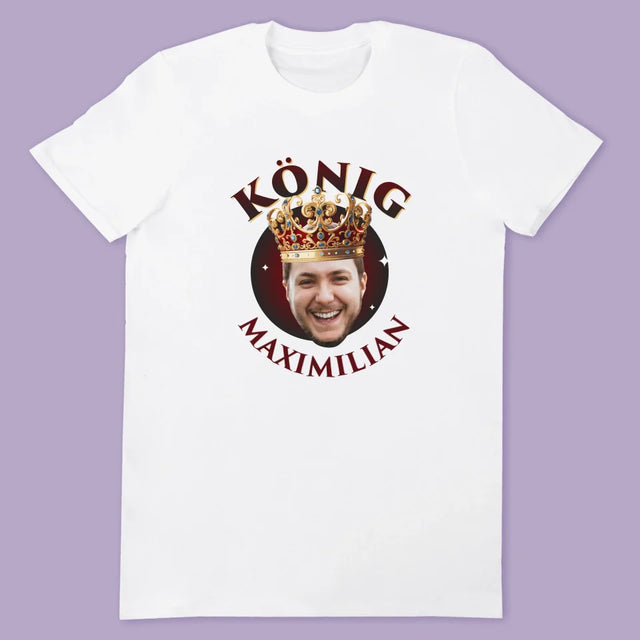 Foto Und Unterschrift: König Und Königin - T-Shirts Für Paare