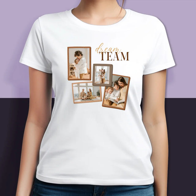 Fotocollage: Dream Team - T-Shirts Für Paare