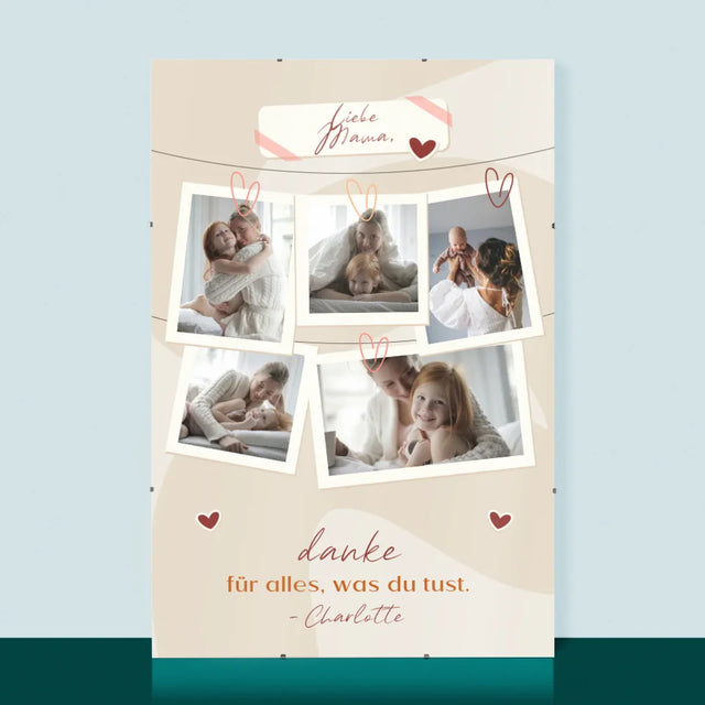 Fotocollage:  Mama, Danke Für Alles - Poster