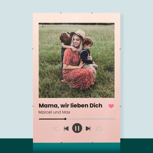 Foto Und Unterschrift: Mama, Wir Lieben Dich - Poster