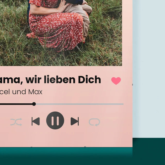 Foto Und Unterschrift: Mama, Wir Lieben Dich - Poster