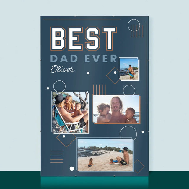 Fotocollage: Best Dad Ever - Poster