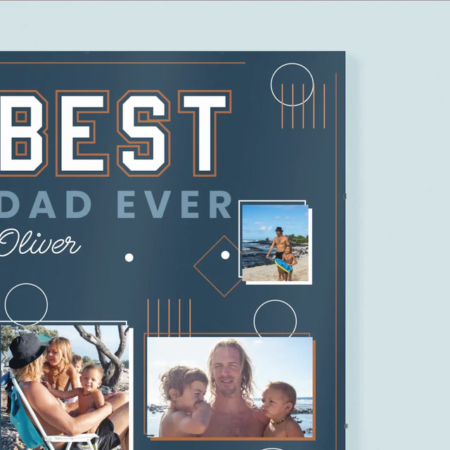 Fotocollage: Best Dad Ever - Poster